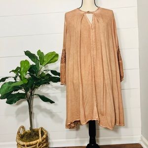 Love Kuza peach boho dress